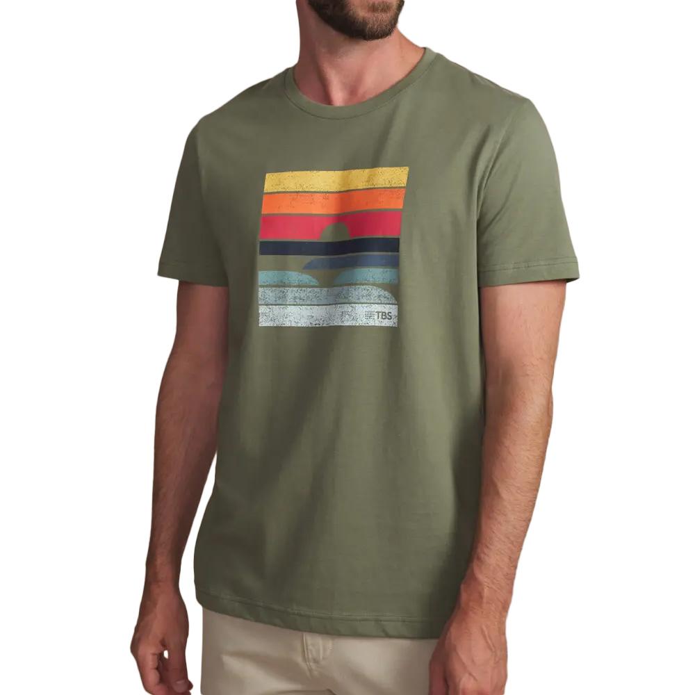 T-Shirt Kaki Homme TBS Arctique 26 pas cher
