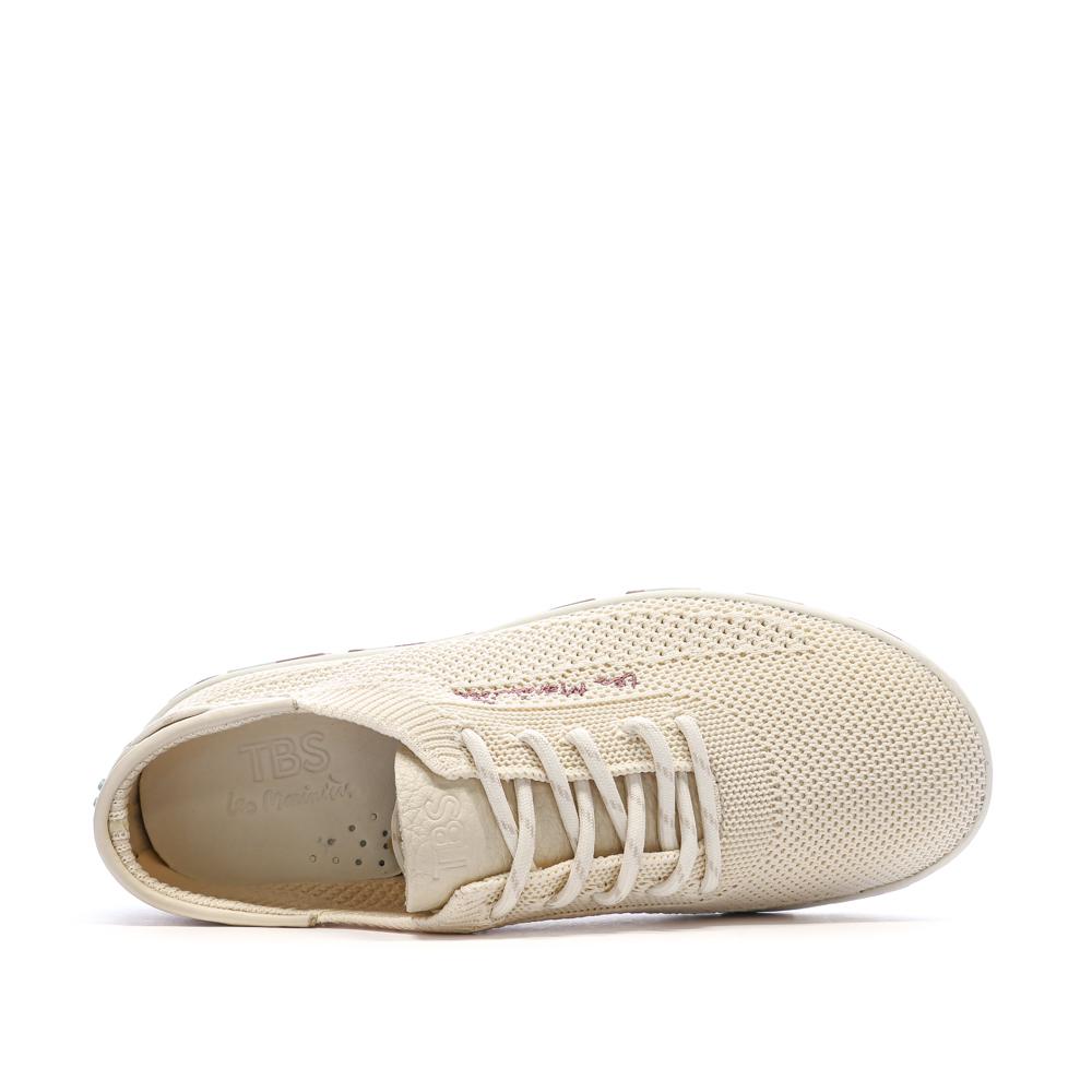 Zapatillas deportivas beige para mujer TBS Tennis Eco Pet Camo ver 4