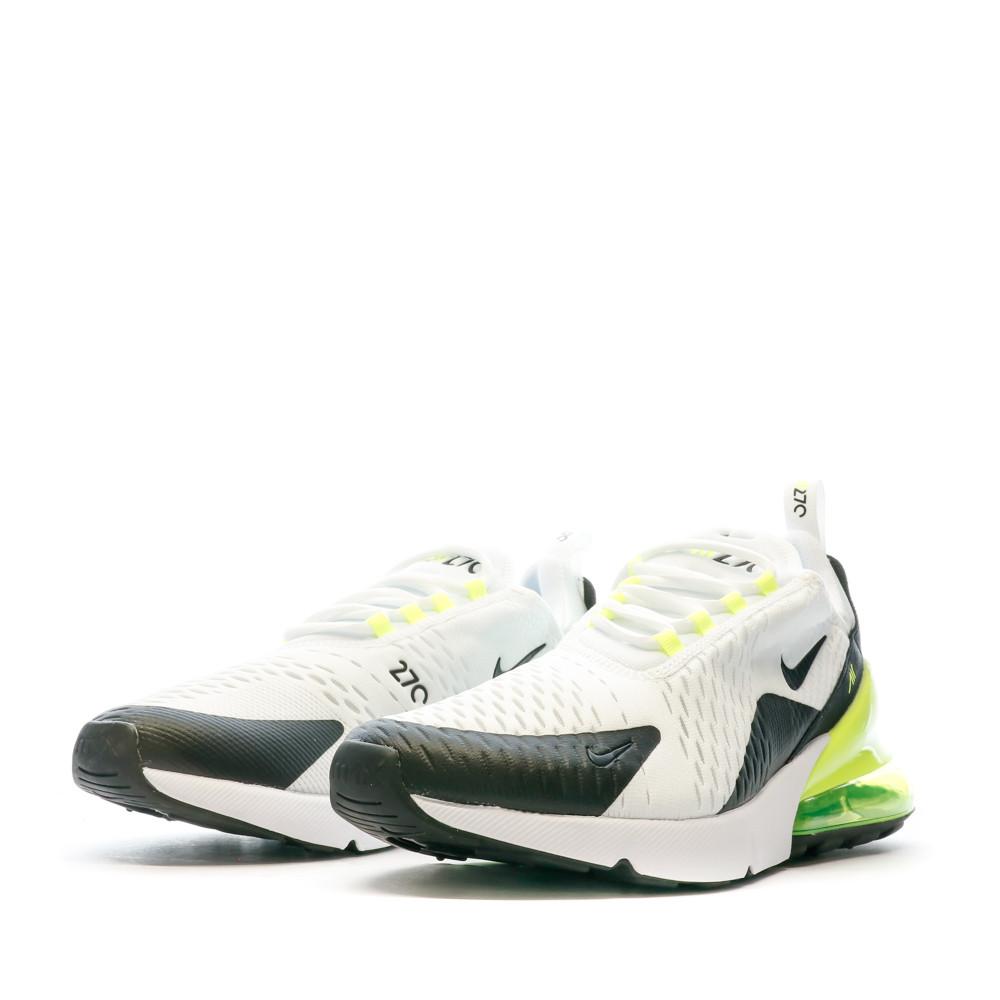 Baskets Blanches/Jaune Homme Nike Air Max 270 vue 6