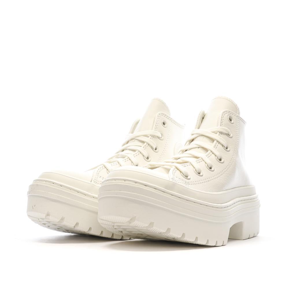 Baskets Blanches Femme Converse All Star Lugged vue 6