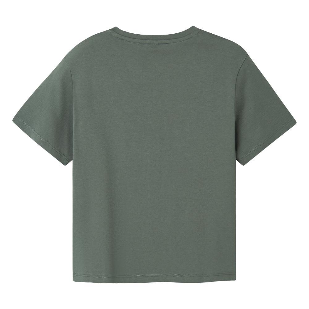 T-shirt Kaki Garçon Name it Rolem vue 2