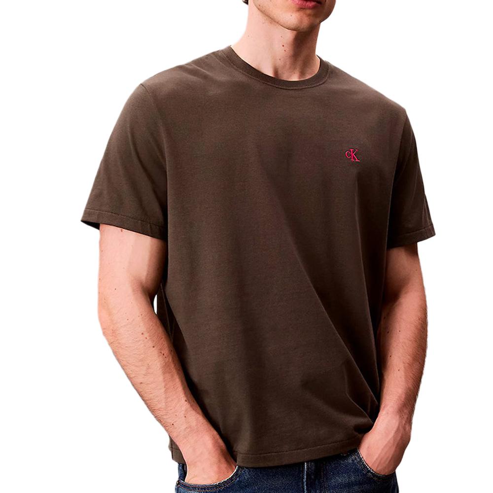 T-Shirt Gris Homme Calvin Klein Jeans Easy pas cher