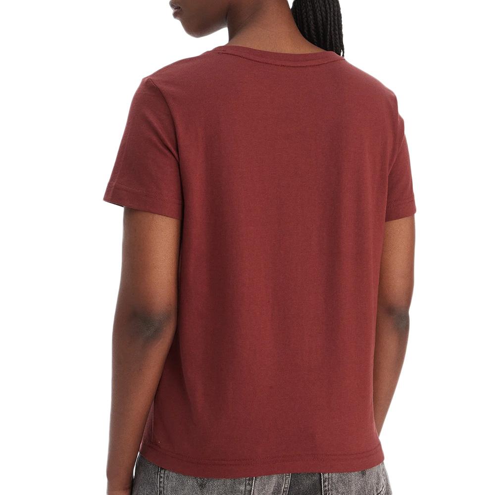 T-Shirt Marron Femme Calvin Klein Jeans Archive LV047B205G vue 2