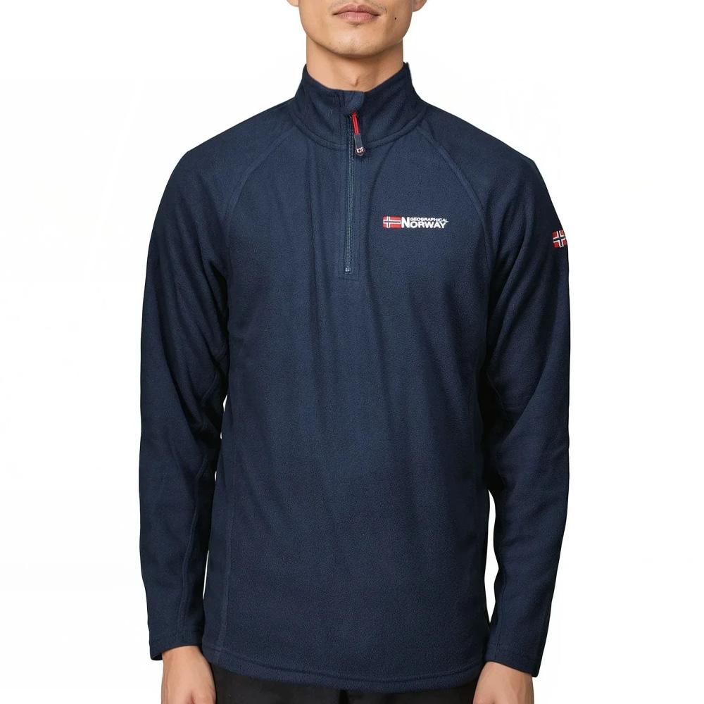 Veste Polaire 1/4 de Zip Marine Homme Geographical Norway Men 233 pas cher