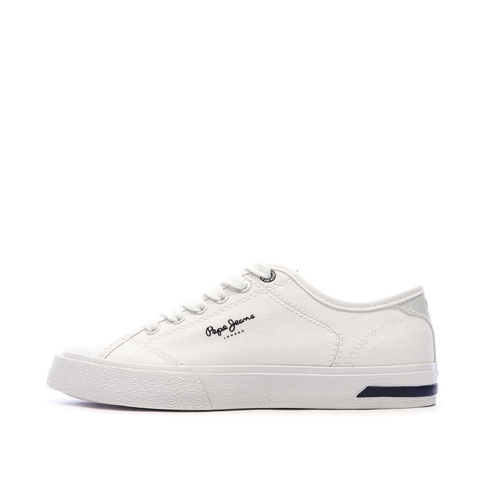 Baskets Blanches Femme Pepe jeans Kenton Road pas cher