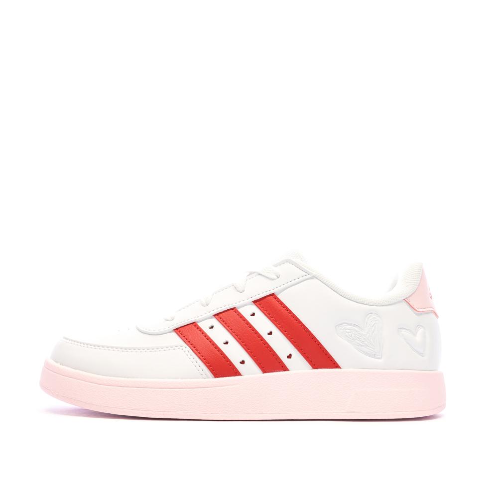 Baskets Rouges/Blanches Fille Adidas Breaknet 2.0 pas cher