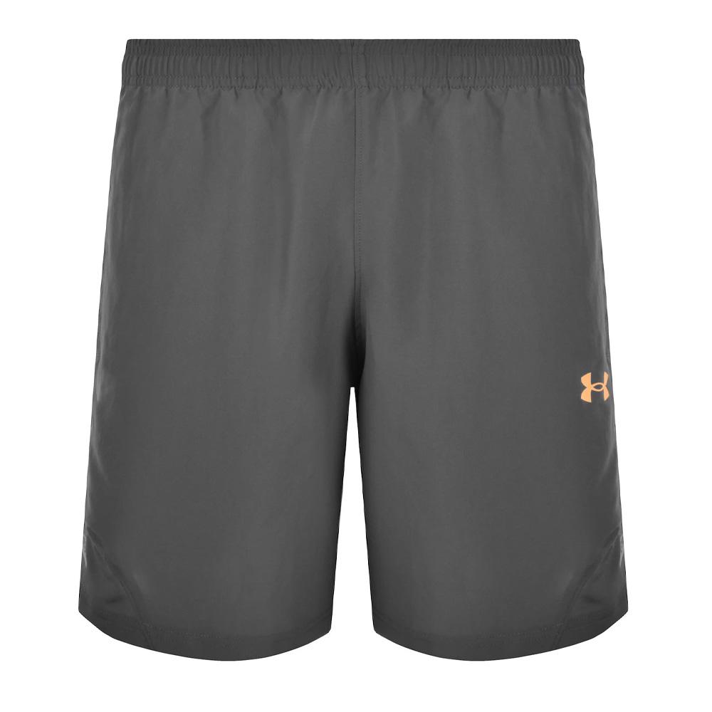 Camiseta corta gris/naranja para hombre Under Armour Tech Utility barato