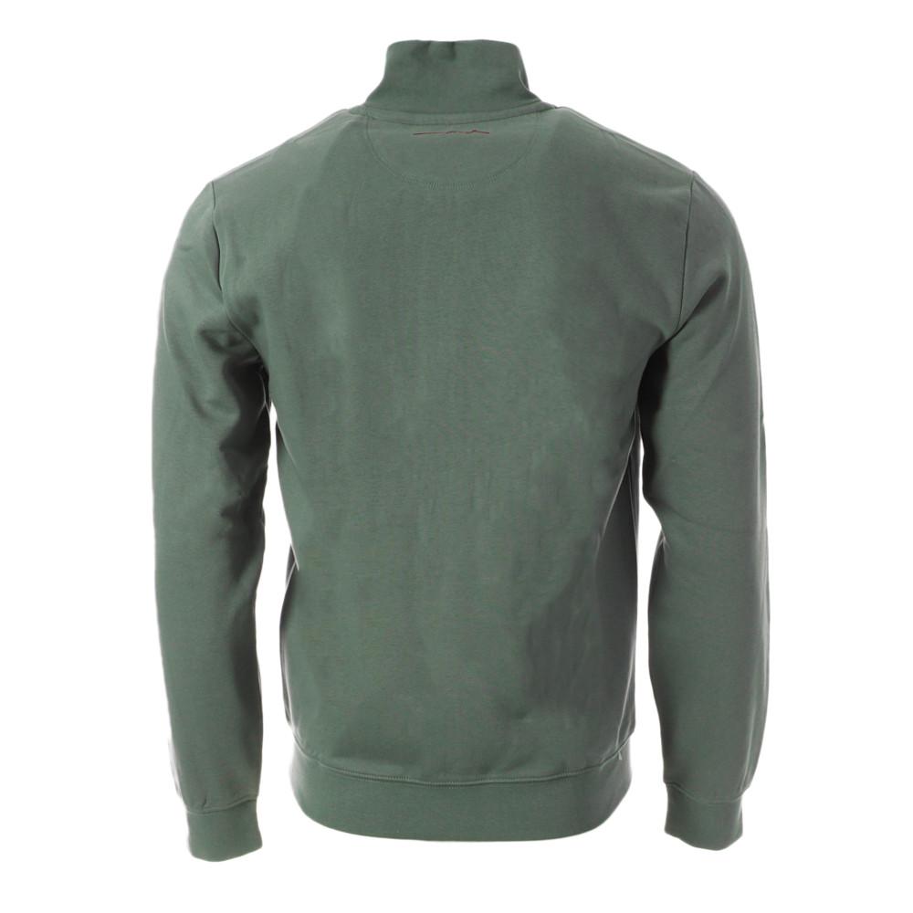 Sweat Zippé Kaki Homme Teddy Smith G-narkus Zip vue 2