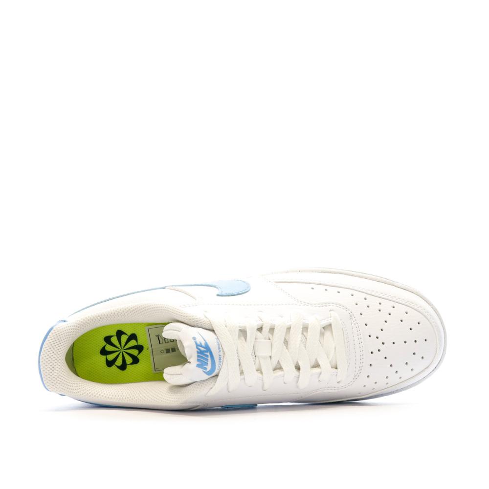 Baskets Blanches/Bleu Homme Nike Court Vision Low vue 4