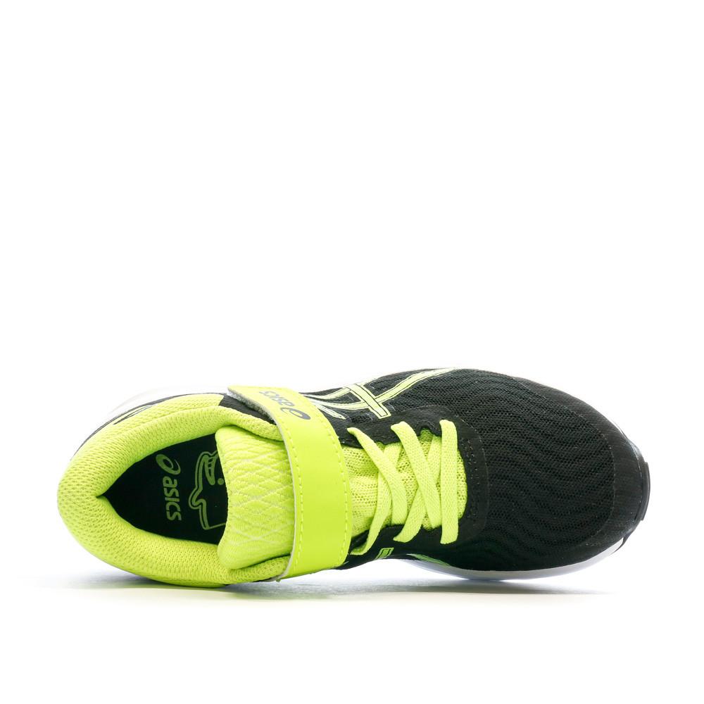Baskets Noires/Jaunes Garçon Asics Patriot 12 Ps vue 4