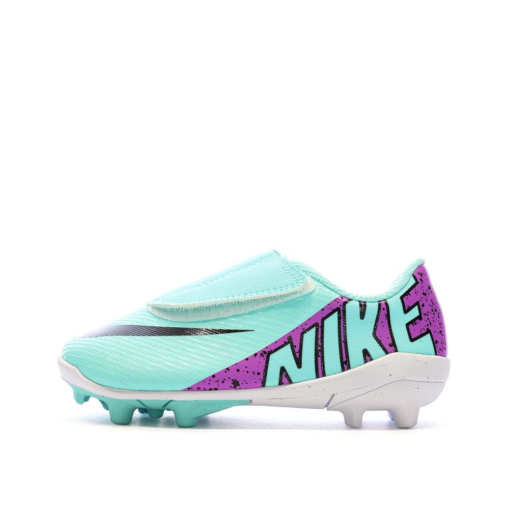 Chaussures de football Turquoises Garçon Nike Vapor 15 pas cher