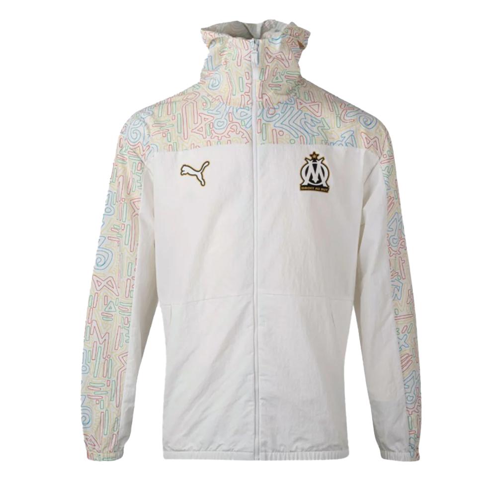 OM Coupe-Vent Blanc Homme Puma Africa 778288-35 pas cher