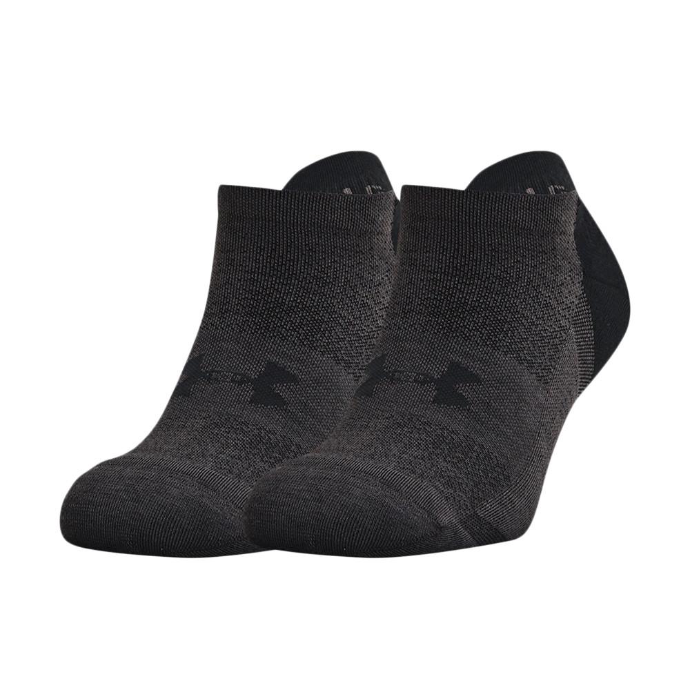 X1 Paire de Chaussettes Gris/Noir Homme Under Armour Armourdry Run pas cher