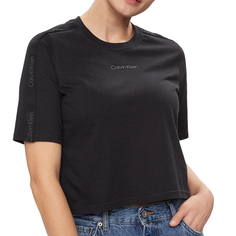 T-shirt Noir Femme Calvin Klein Jeans 00GWS4K234 pas cher