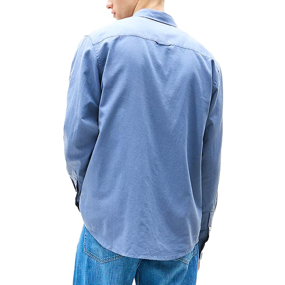 Chemise Bleu Moyen Homme Tommy Hilfiger Linen Blend-precious vue 2