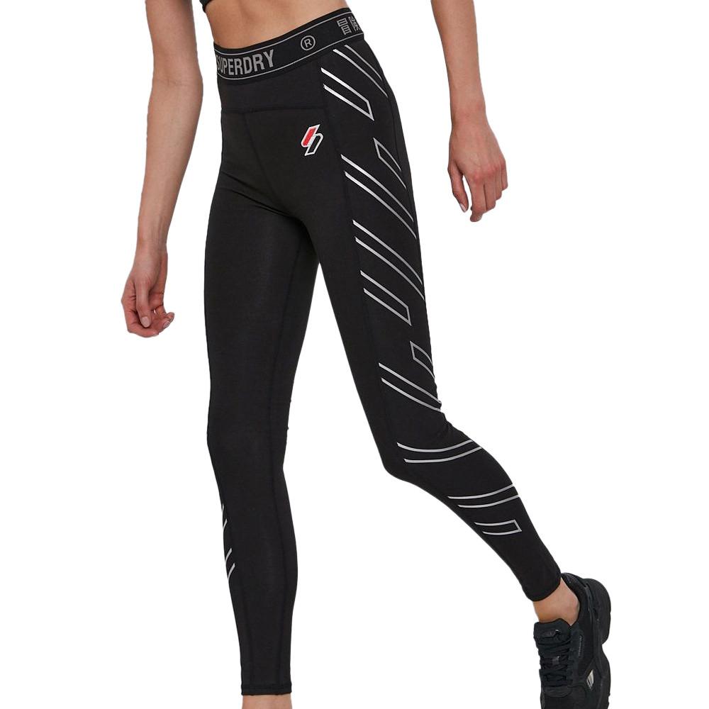 Legging Noir/Gris Femme Superdry Sportstyle pas cher