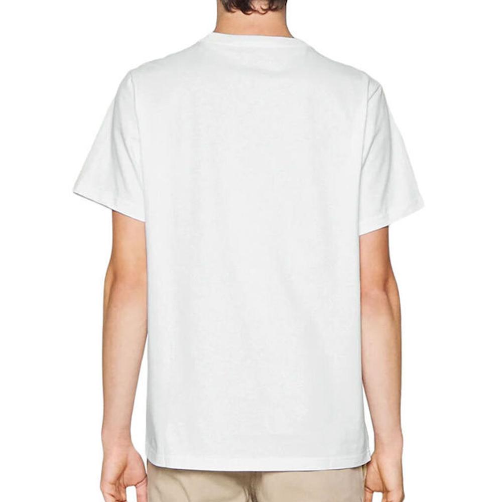 T-shirt Blanc Homme Converse Left Chest Star Chev vue 2