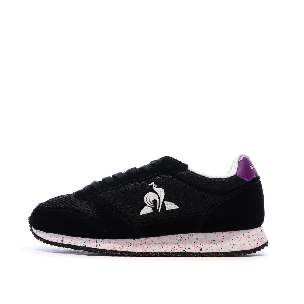 Baskets Noires Femme Le Coq Sportif Alpha pas cher