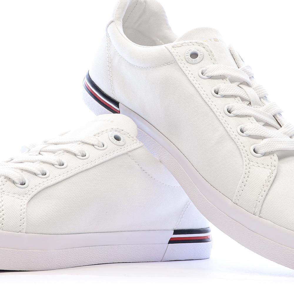 Baskets Blanches Femme Tommy Hilfiger Essential Stripes Sn vue 7