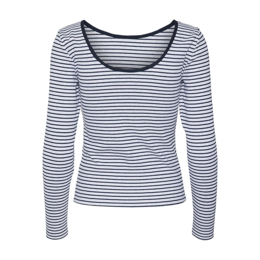 Top Gris/Marine à rayures Femme Vero Moda Chloe vue 2