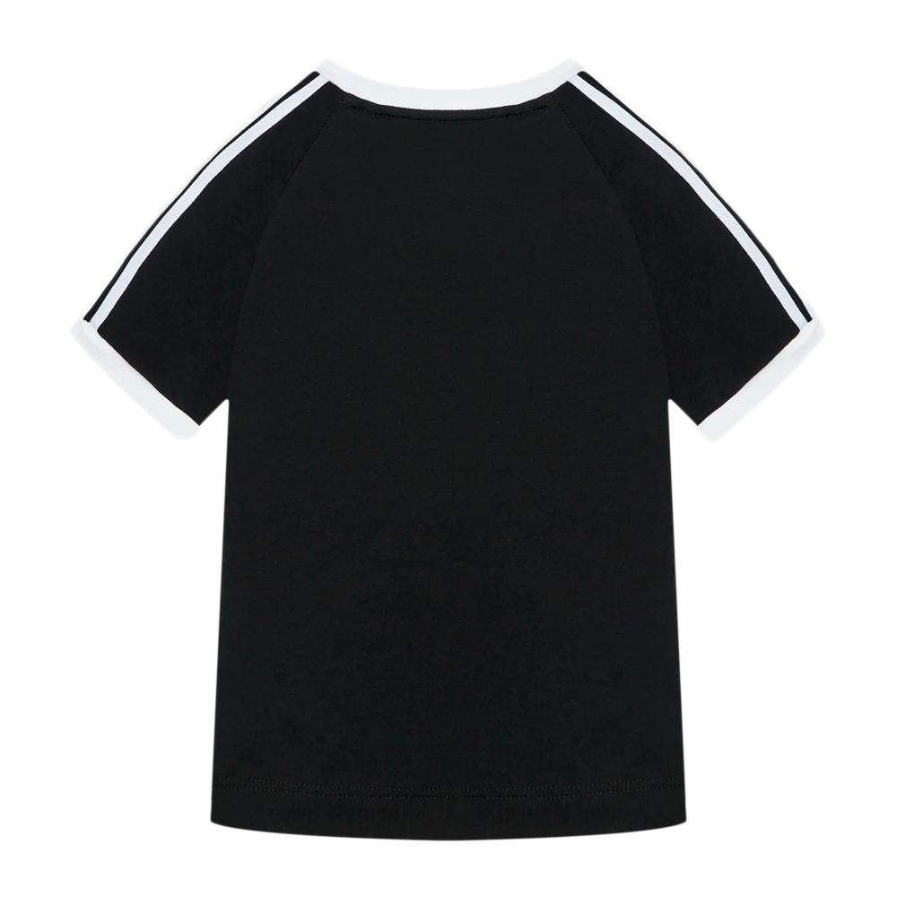 T-shirt Noir Garçon Adidas 3stripes H35545 vue 2