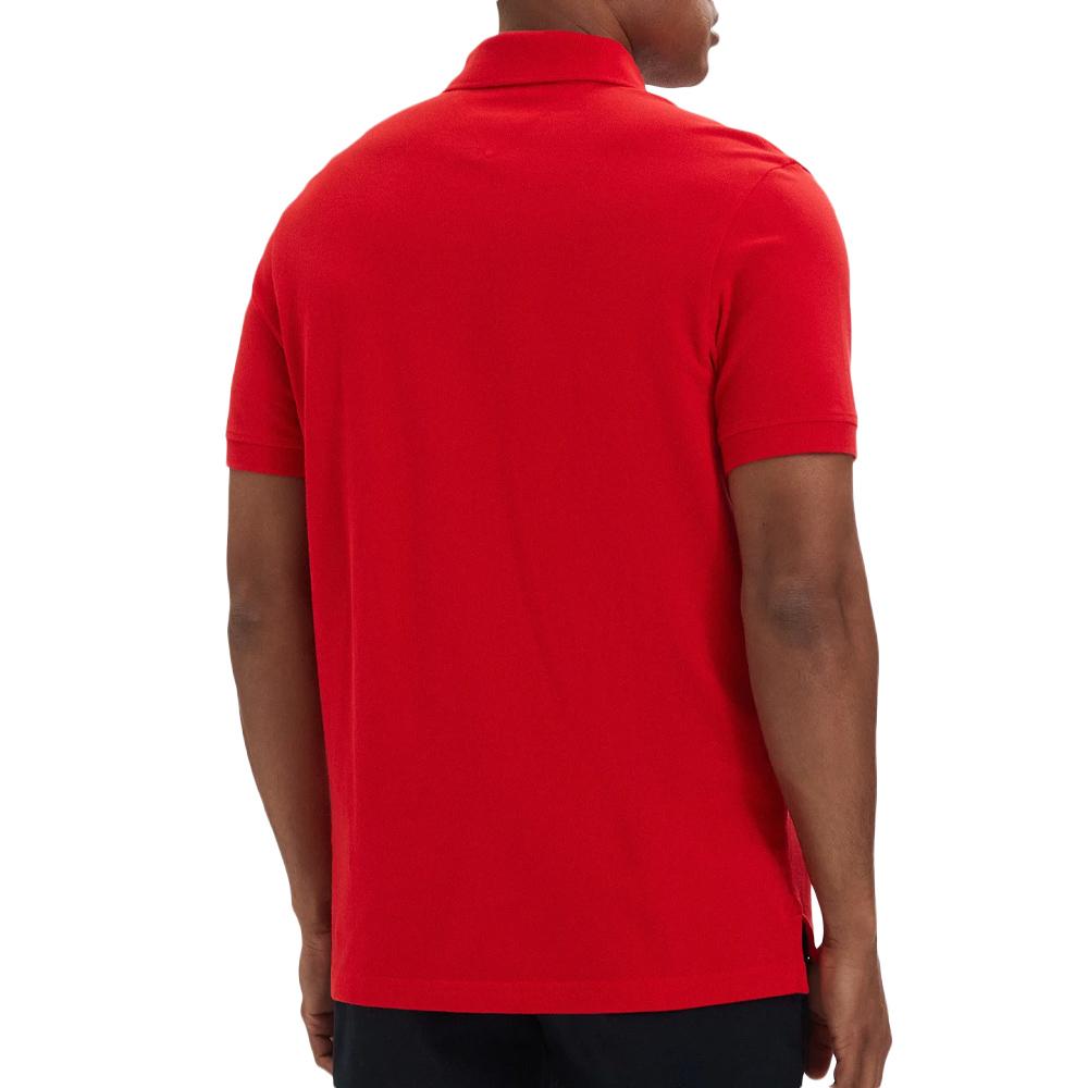 Polo Rouge Homme Tommy Hilfiger Regular vue 2