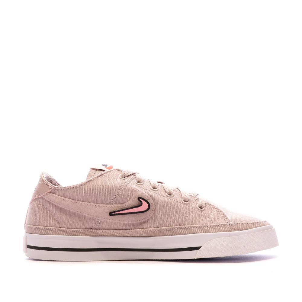 Baskets Roses Femme Nike Court Legacy Vday vue 2