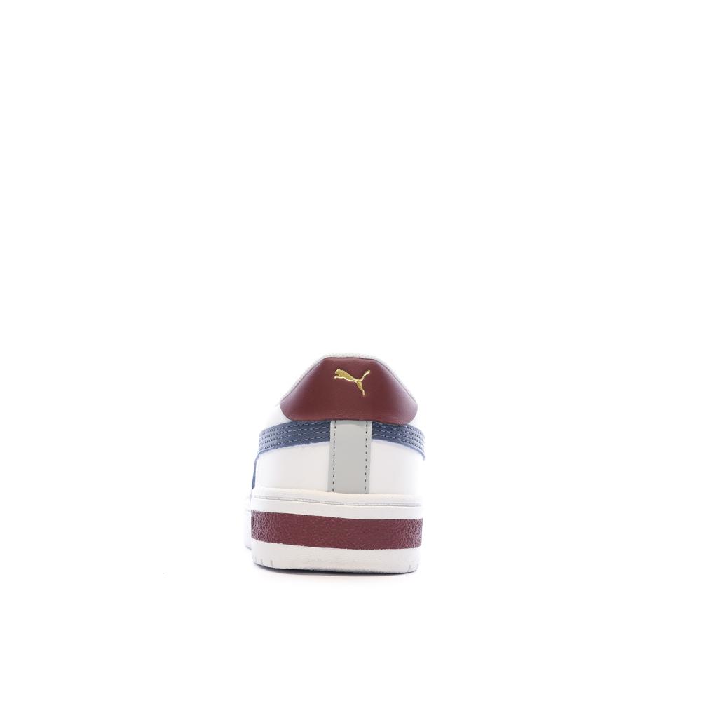Baskets Blanches/Bleu Garçon Puma Block vue 3