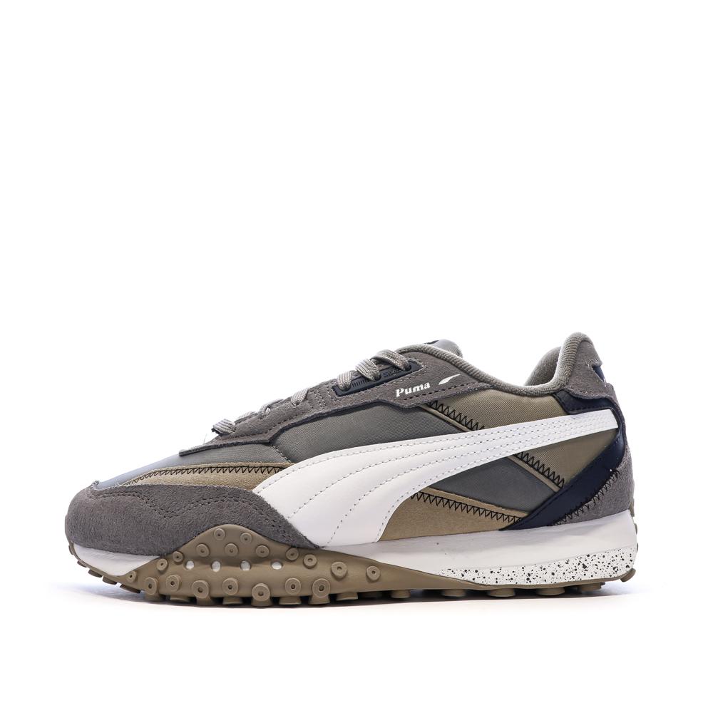 Baskets Grises/Blanches Homme Puma Blktop pas cher