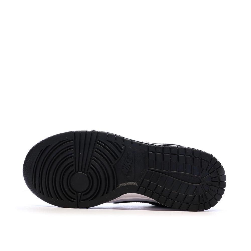 Baskets Noir/Blanc Mixte Nike Dunk Low Panda vue 5