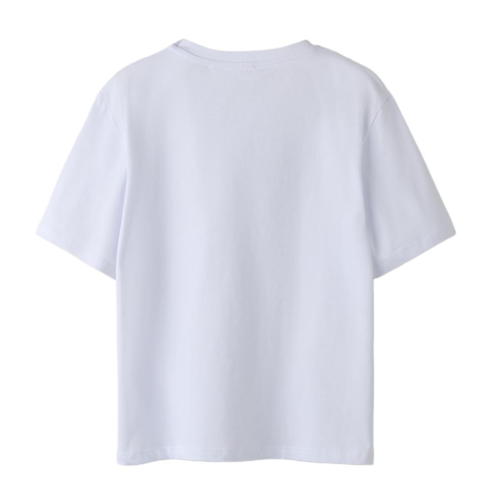T-Shirt Blanc Fille Name it Flonnis vue 2