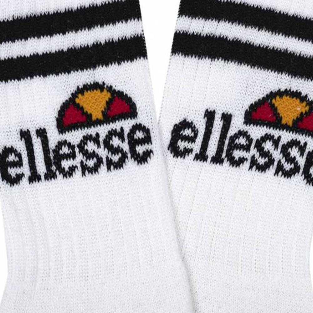 x3 Paires de chaussettes Blanches/Noires Homme Ellesse SBSA vue 2
