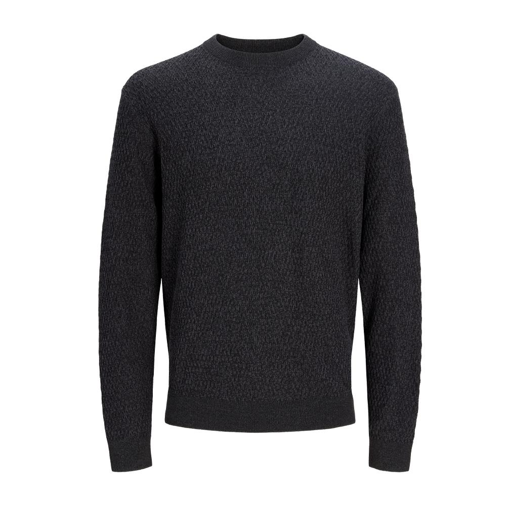 Pull Gris Homme Jack & Jones Reagan vue 3