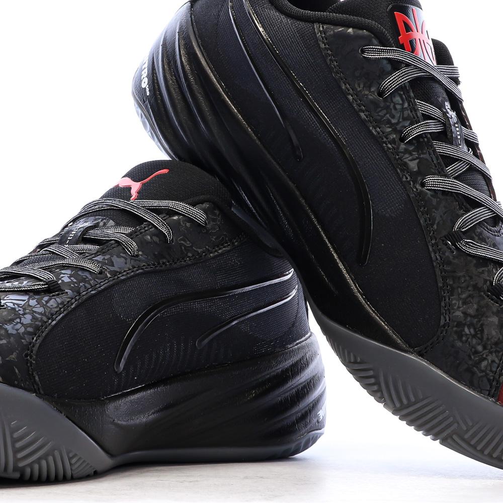 Baskets de Basketball Noir/Rouge Homme Puma All Pro Nitro vue 7