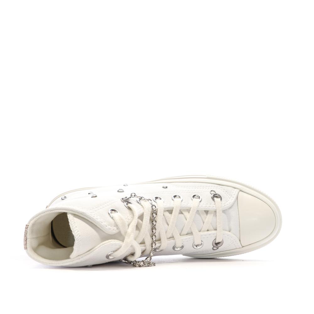 Baskets Blanches Femme Converse Chuck 70 A10304C vue 5
