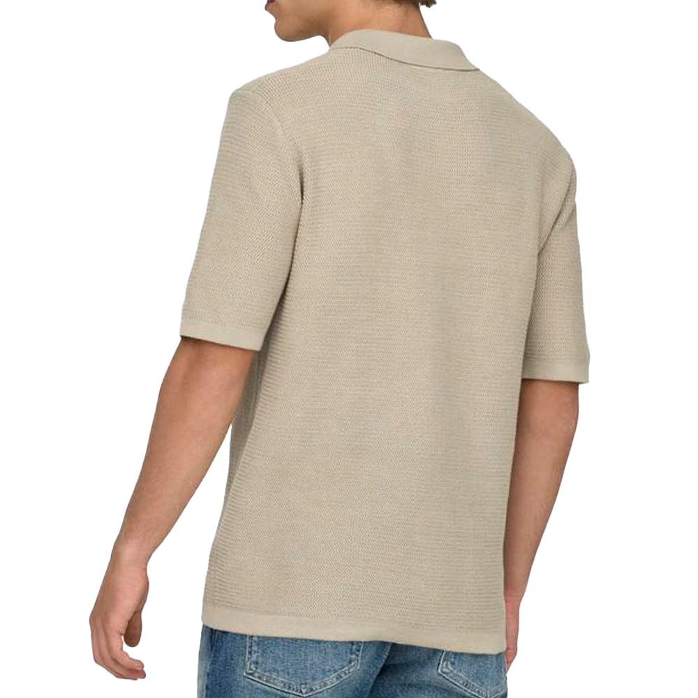 Polo Beige Herren Only & Sons Seric Reg Ansicht 2