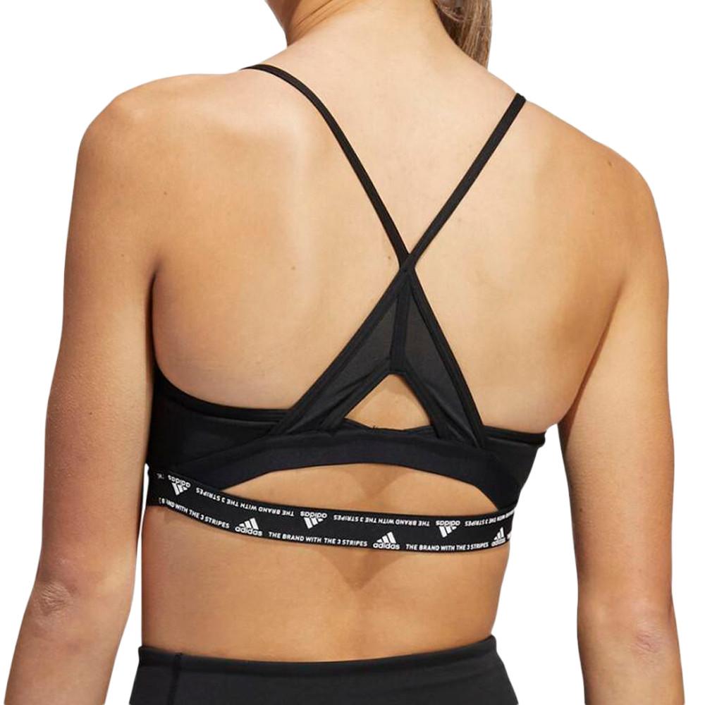 Brassière Noire Femme Adidas Aeroreact Ls vue 2