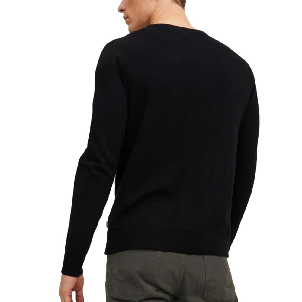 Pull Noir Homme Jack & Jones Emil vue 2