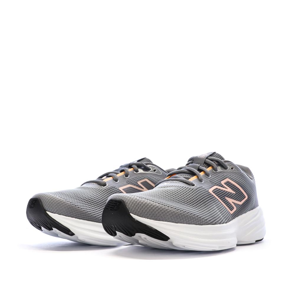 Zapatillas de running grises para mujer New Balance 411 ver 6