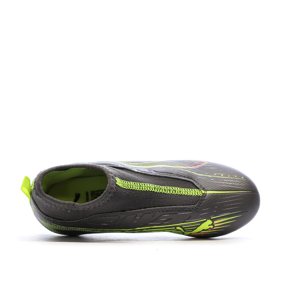 Botas de fútbol Puma Ultra 5 Niño Gris/Amarillo ver 4