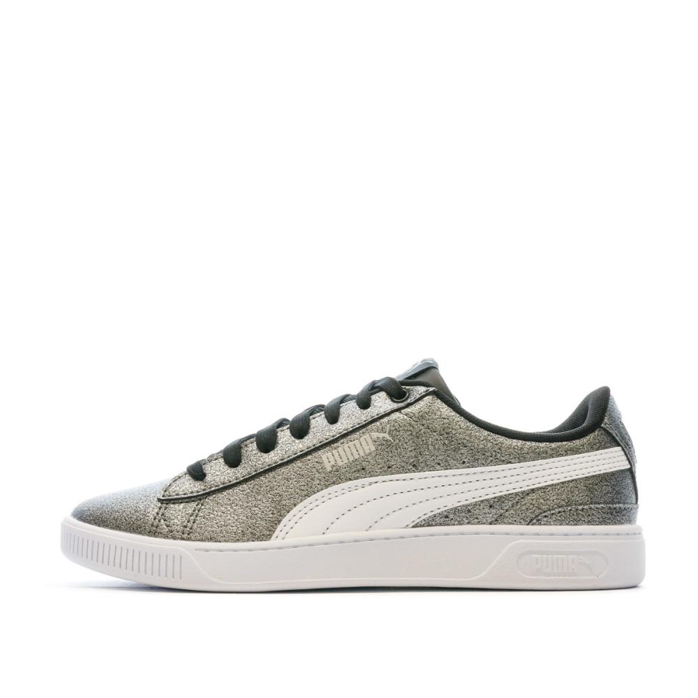 Baskets Grises Femme Puma Vikky V3 pas cher