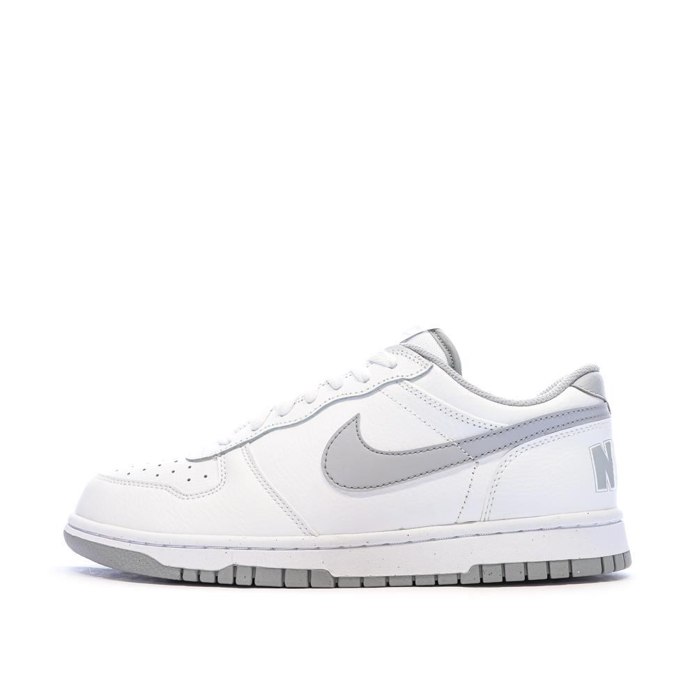 Baskets Blanches/Grises Homme Nike Big Nike Low pas cher