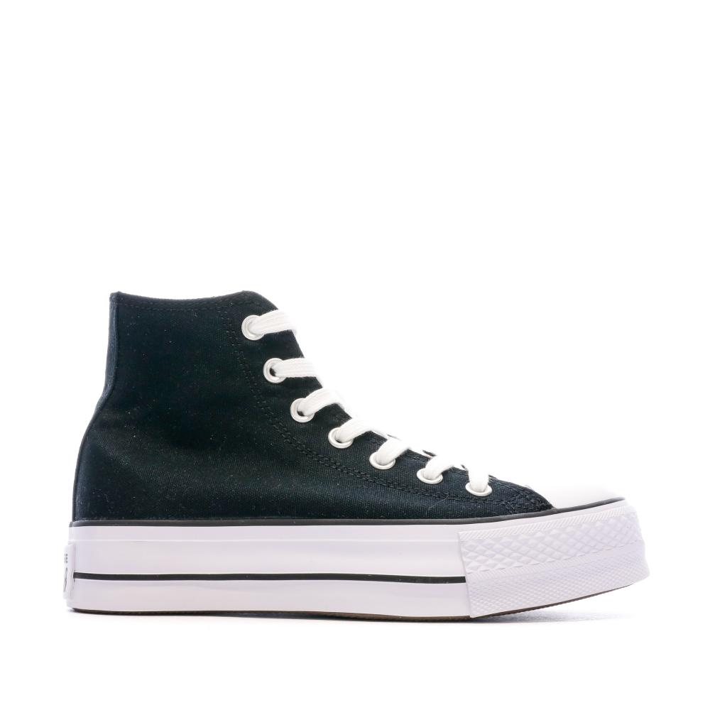 Baskets Noir Femme Converse Chuck Taylor All Star Platform vue 2