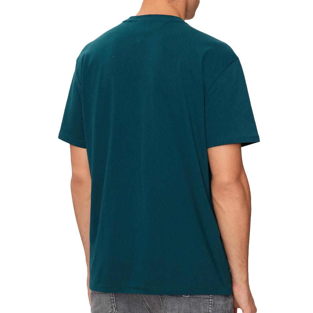 T-shirt Vert Emeraude Homme Tommy Hilfiger Reg Signature vue 2
