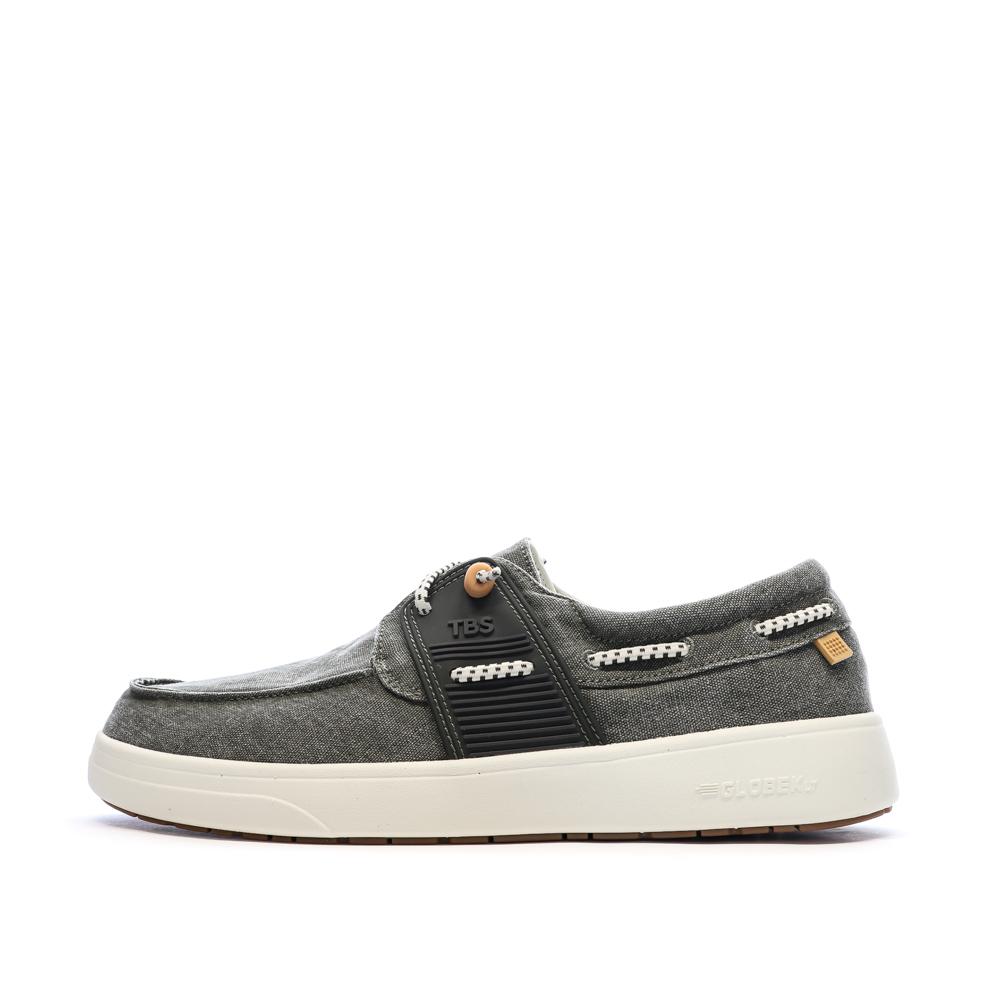 Zapatos náuticos verde oscuro para hombre TBS Geo barato