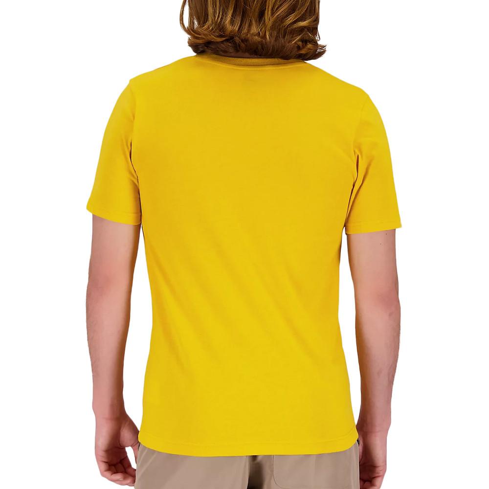 T-shirt Jaune Homme New Balance Core vue 2