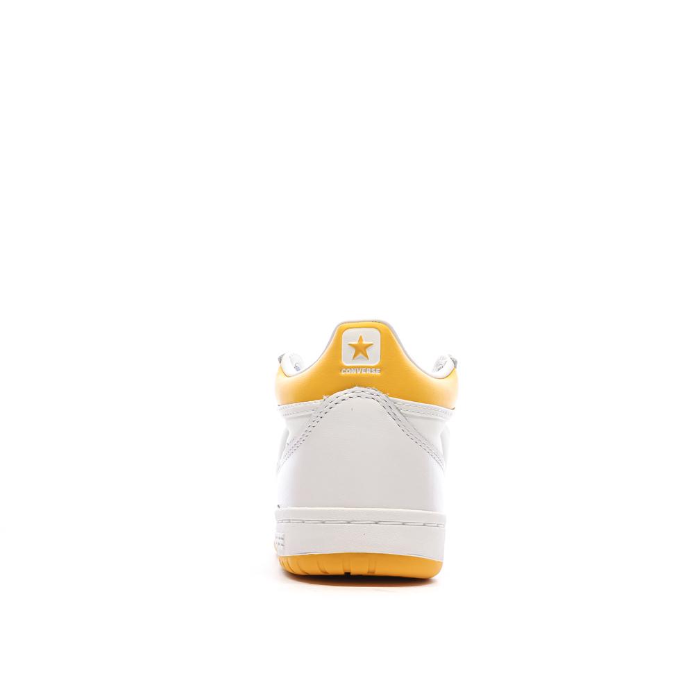 Baskets Blanches/Orange Homme Converse Fastbreak vue 3