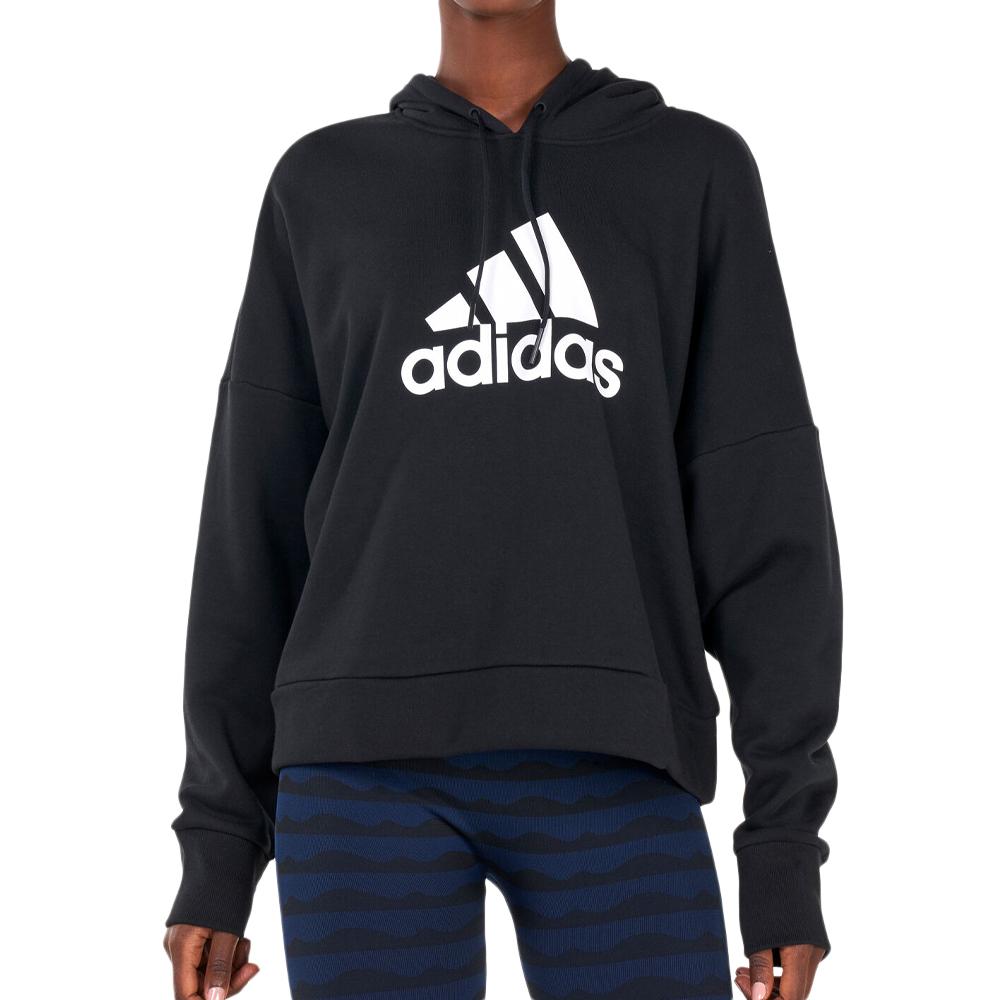 Sweat a Capuche Noir Blanc Femme Adidas HI3673 Espace des marques
