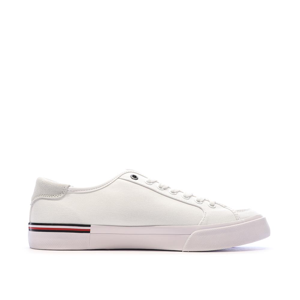 Baskets Blanches Homme Tommy Hilfiger Core Corporate Vulc vue 2