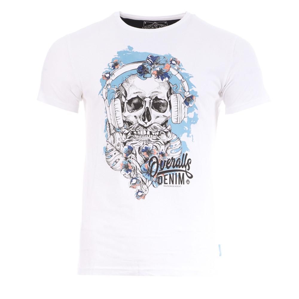 T-shirt Blanc Homme La Maison Blaggio Milda pas cher